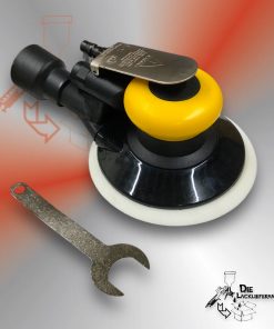Exzenterschleifer, Pneumatisch Ø150 mm Schleifmaschine/Klett/Schleifpad inkl. Absaugung 2,5mm Hub #SAM00