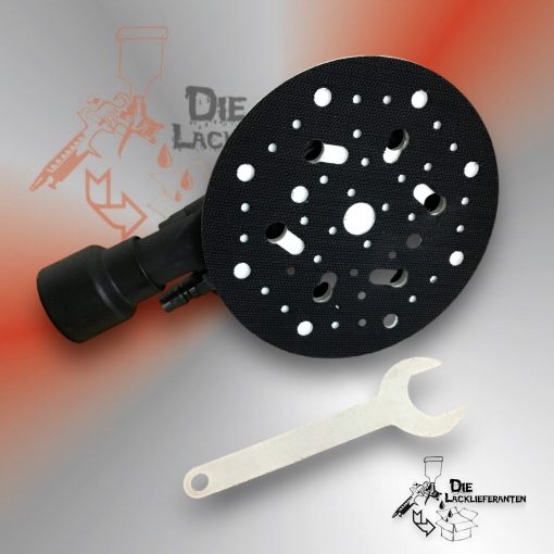 Exzenterschleifer, Pneumatisch Ø150 mm Schleifmaschine/Klett/Schleifpad inkl. Absaugung 2,5mm Hub #SAM00 – Bild 2