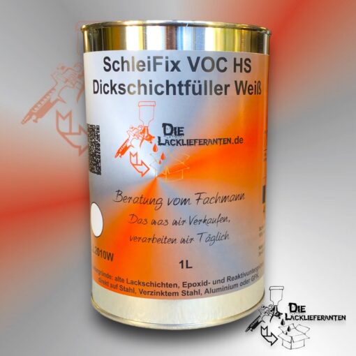 SchleiFix Dickschichtfüller 4:1 Weiß 1L 5min bei 60°C / 15min bei 40°C #LL2010W