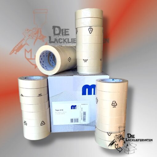 32x Mipa Klebeband Beige , Abdeckband 80°C 1 Rolle á 30mm x 50m  #270030